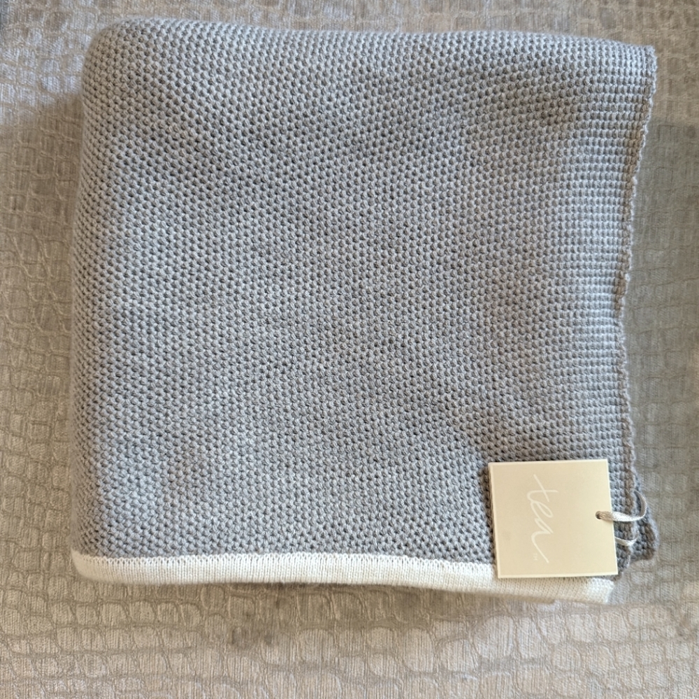Tea collection pima cotton baby blanket NWT
